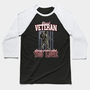 Proud Veteran Army Soldier Baseball T-Shirt